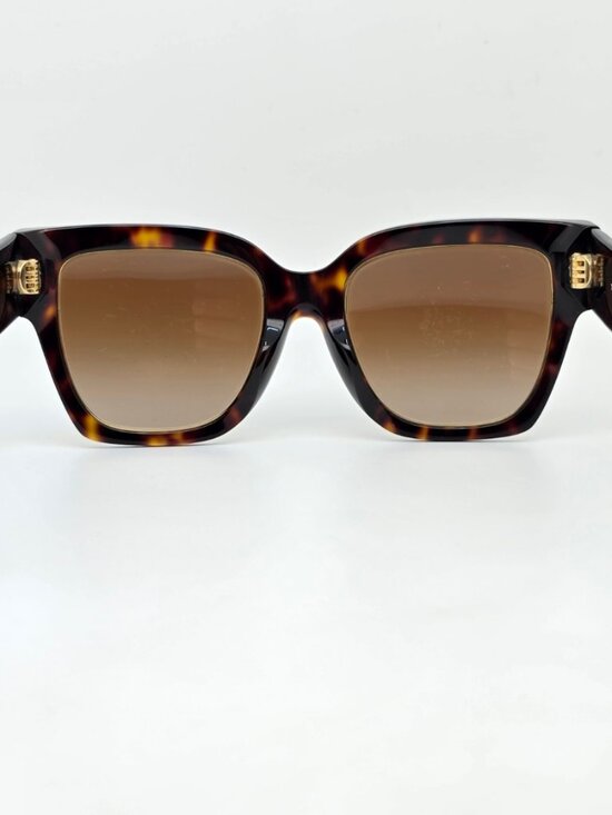 Tory Burch TY7180U Dark Tortoise Frame Brown Lens Oversized Cat Eye Sunglasses main image 10